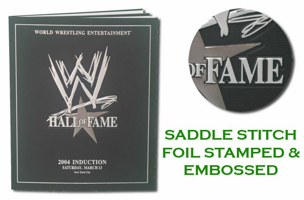Saddle Stitch Foil Stamped And Embossed